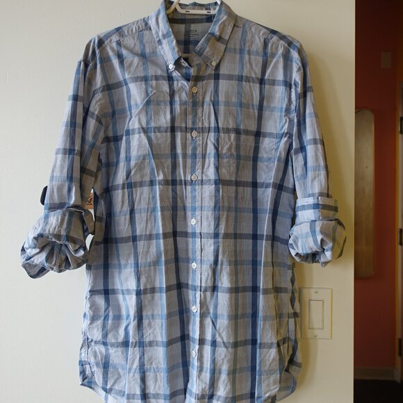 Lot of 8 J.Crew mens Tall Large L LT cotton casual workwear office shirts - Picture 11 of 16